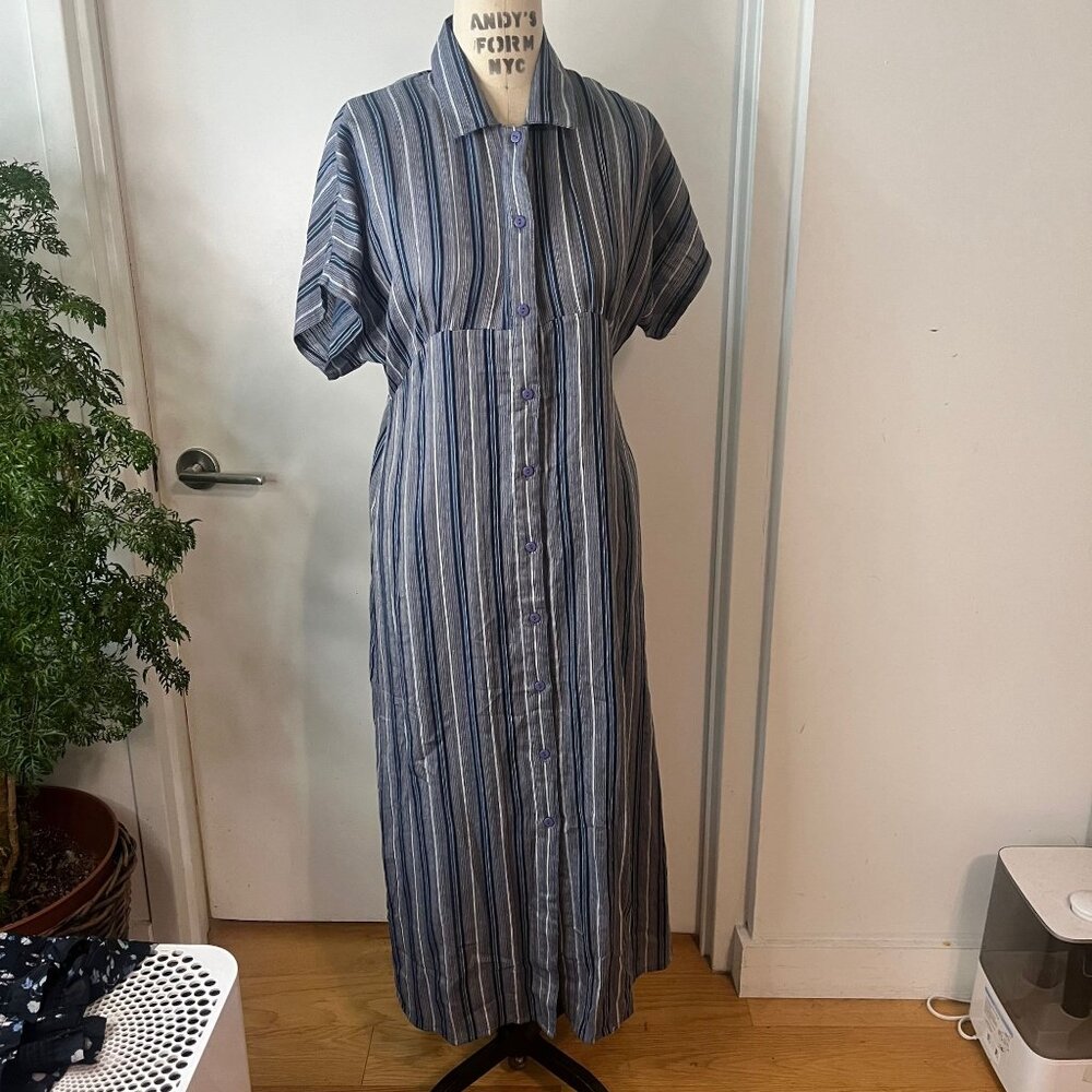 NWT EN CREME Lightweight Cotton Shirtdress Size‎ Medium